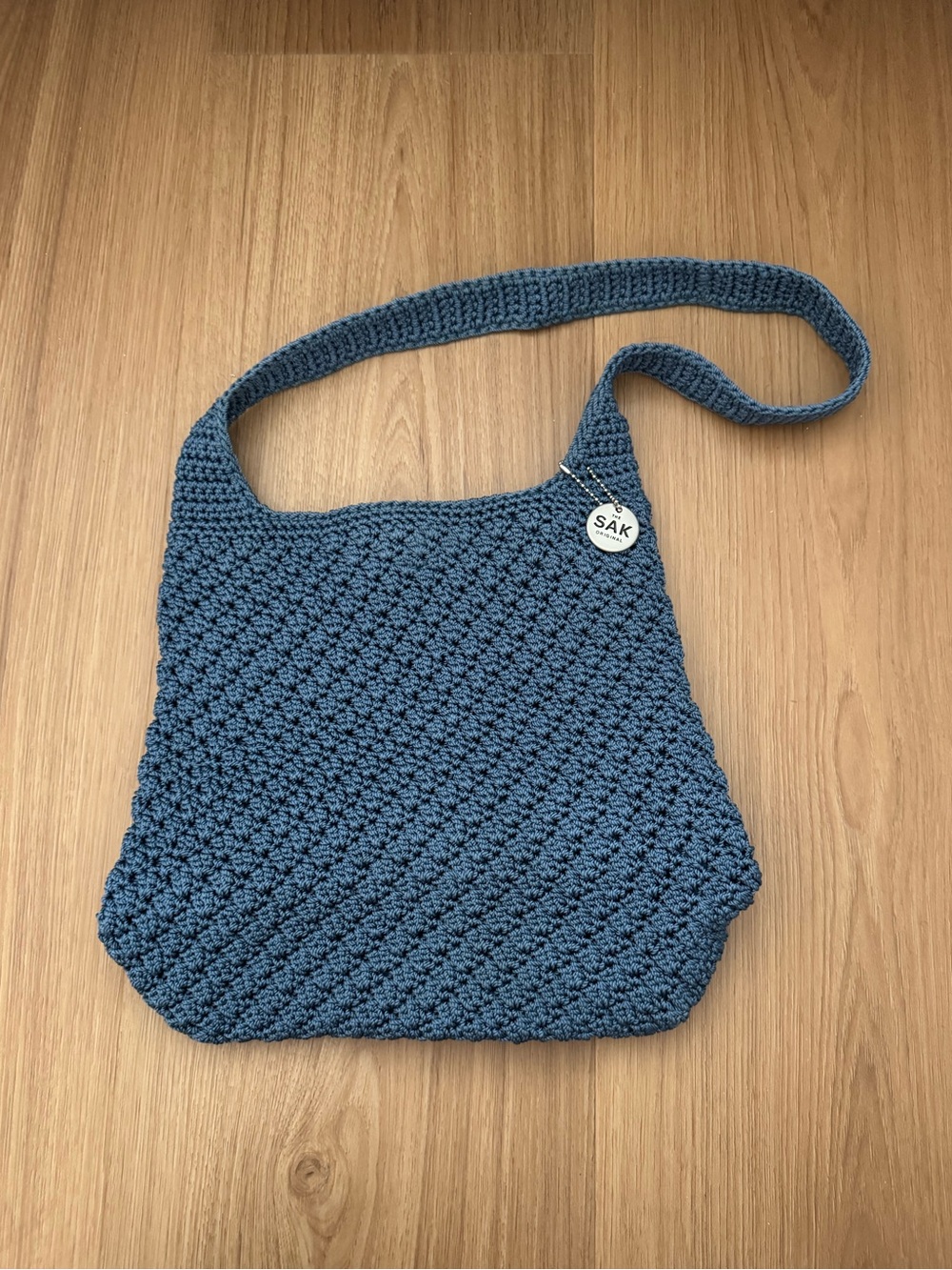The Sak Blue Crochet Shoulder Bag